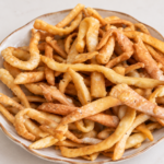 Crispy golden homemade namak pare with ajwain