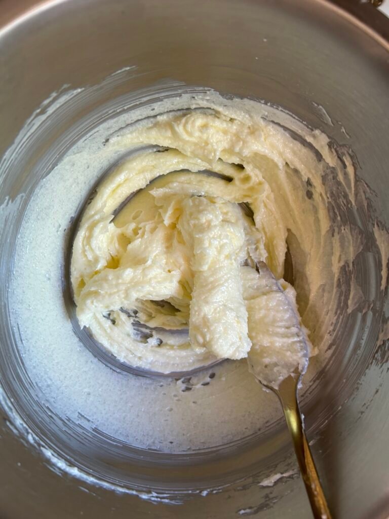 Whisking Butter and Sugar for Coconut Cookies