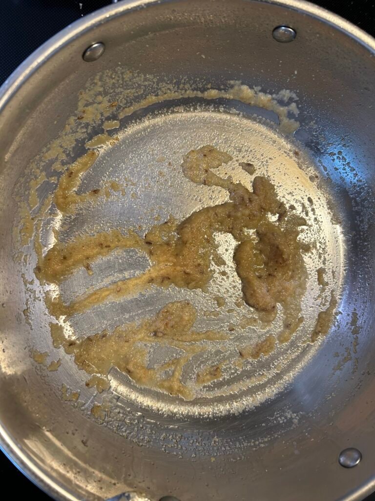 Onion ginger garlic masala cooking for chole