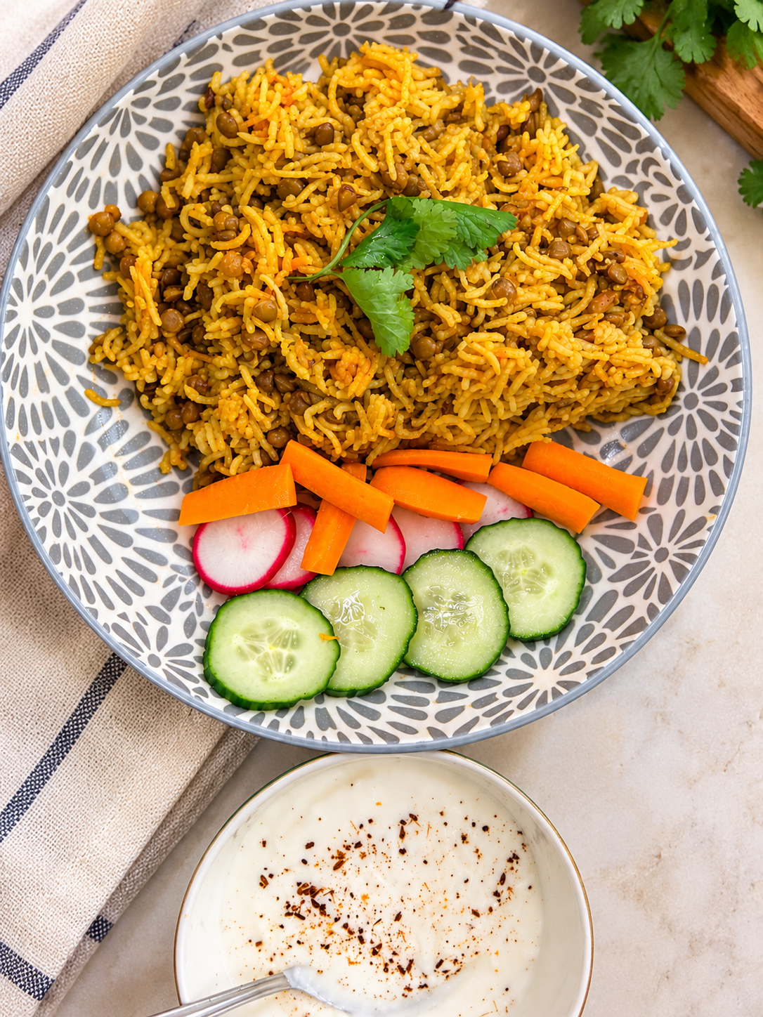 Black Masoor Dal Khichdi | Instant Pot Recipe